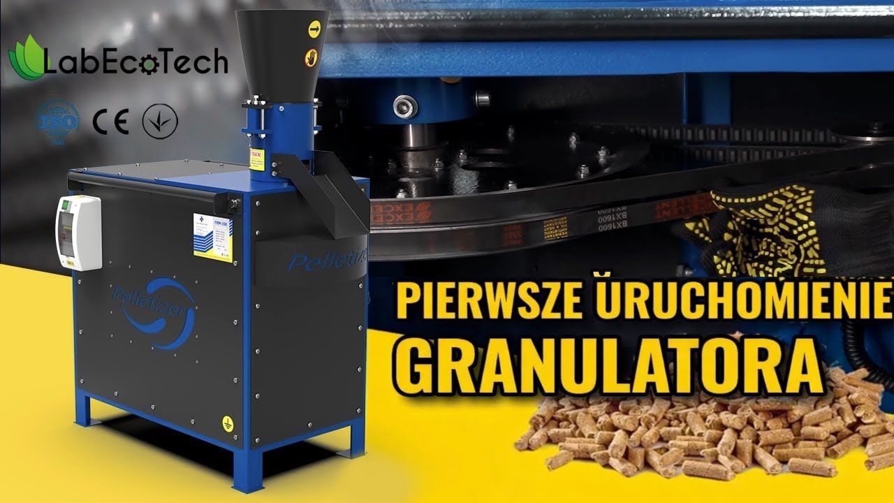 Pierwsze uruchomienie granulatora: instrukcja dla początkujących, docieranie i regulacja- LabEcoTech