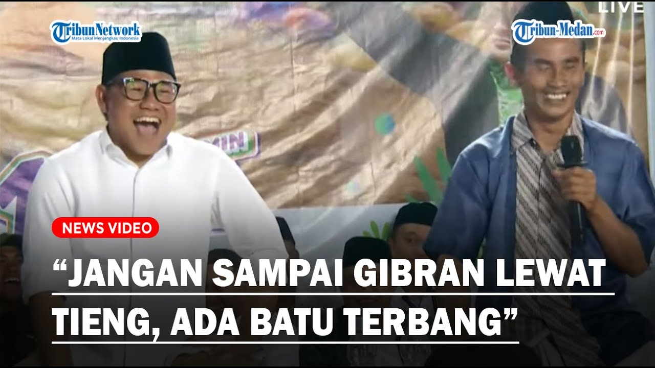 CAK IMIN NGAKAK Dititip Pesan Jangan Sampai Gibran Lewat Wilayah Tieng : Khawatir Ada Batu Terbang