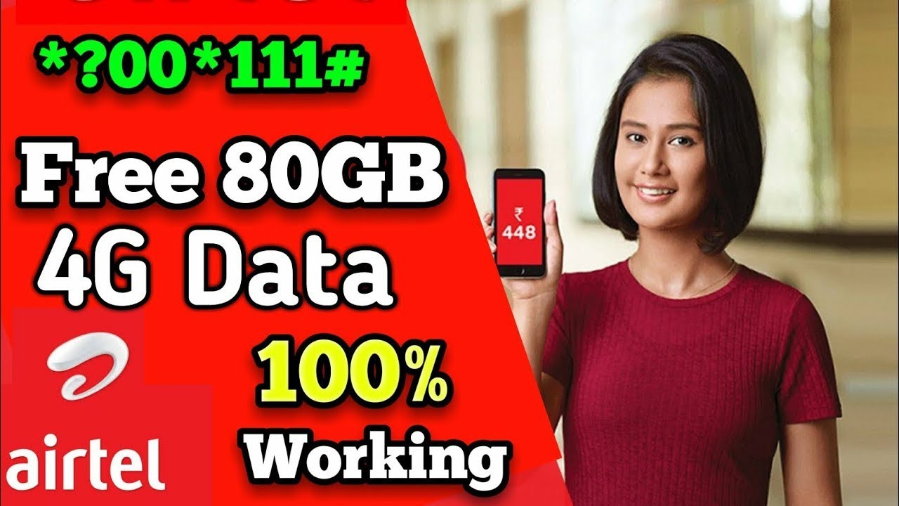airtel free 80GB 4G data offers 2019 || Airtel free data || Airtel free internet ||Free data