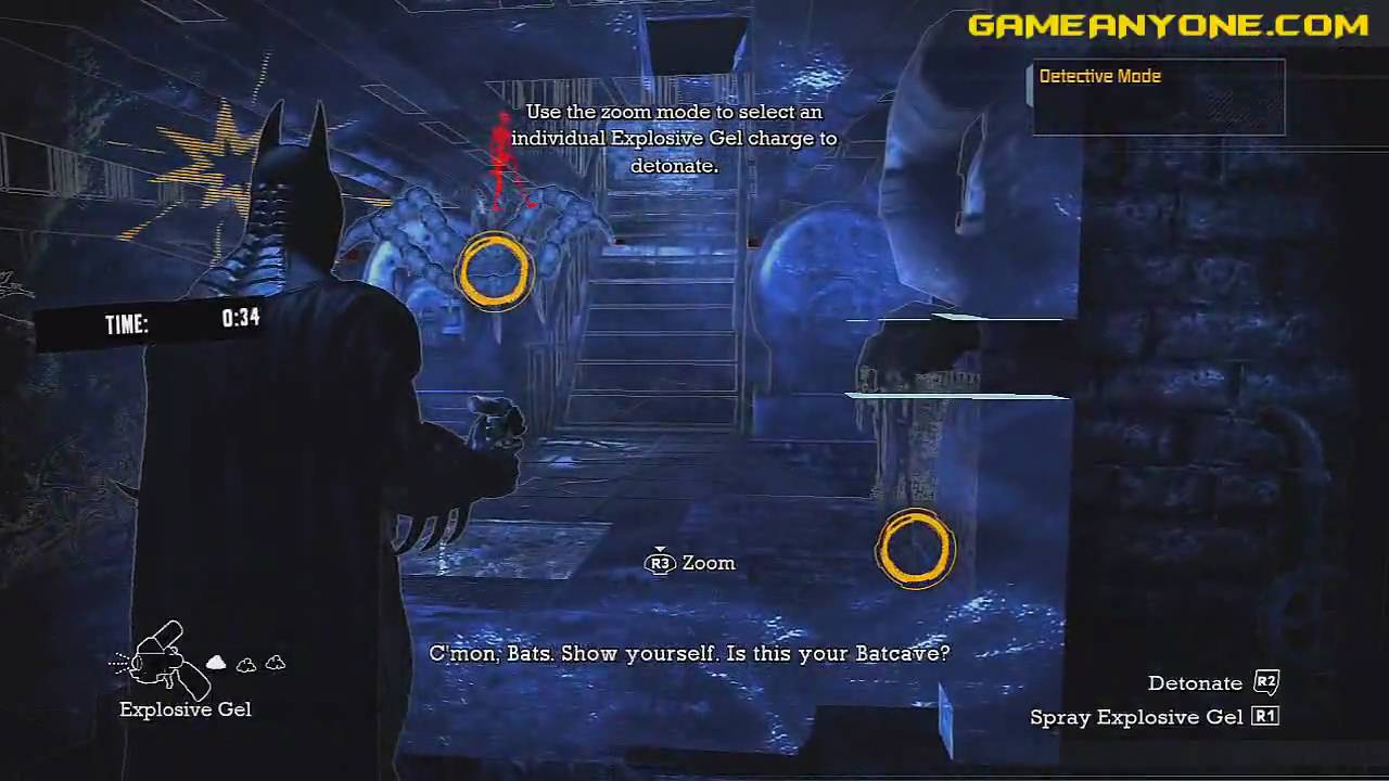 Batman: Arkham Asylum - Predator Challenge Mode - Invisible Predator