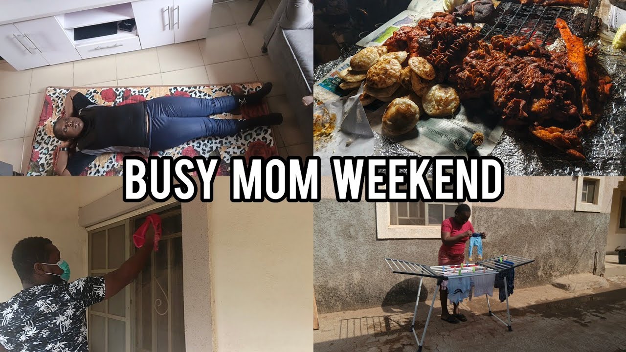 A Busy and Chaotic Weekend in the Life of a Nigerian Housewife & First-Time Mom|Workout | Cleaning