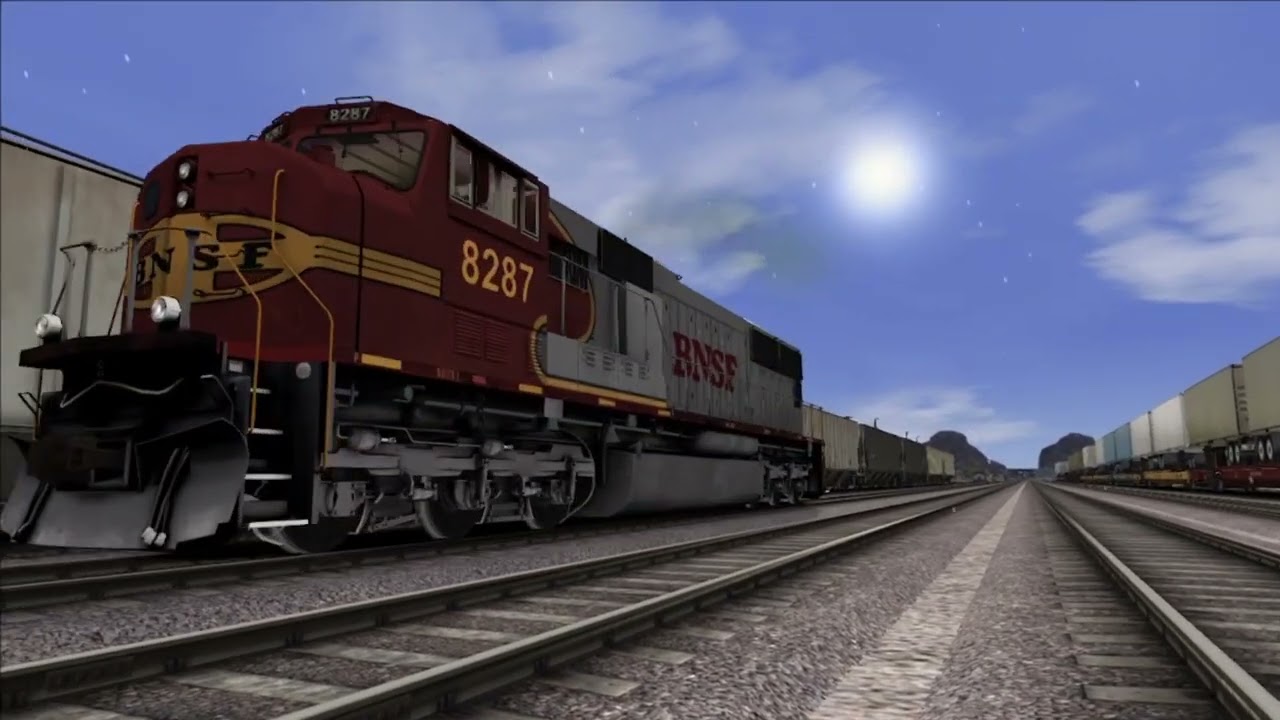 (SD75) Not Always sunny in California (CAR) EMD SD75 BNSF