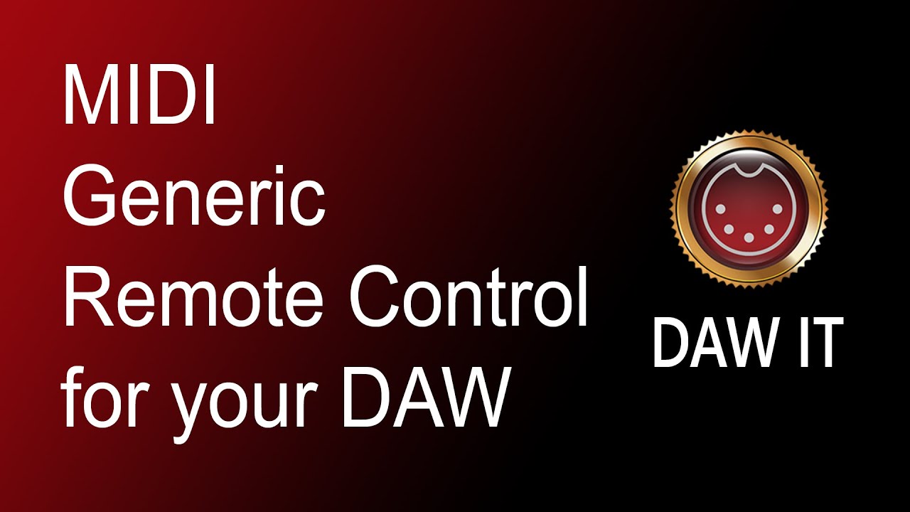 MIDI Generic Remote Control For Cubase Pro With DAW IT MIDI Controller