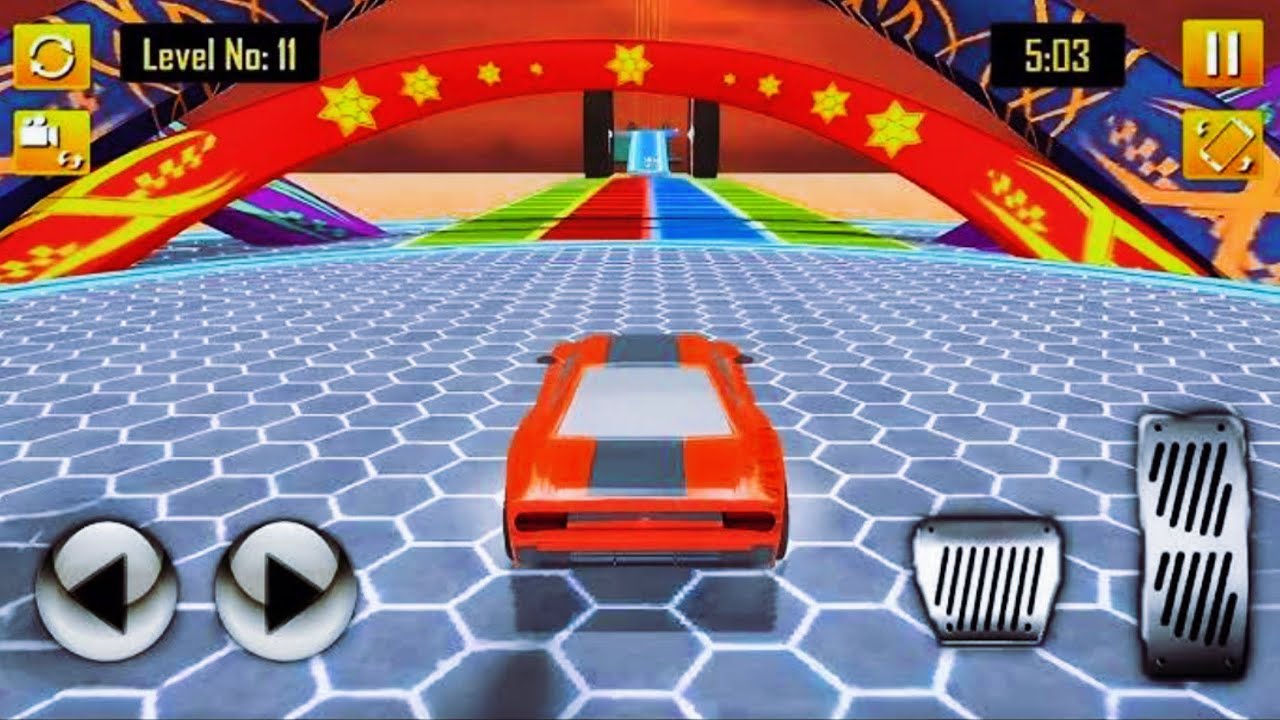Mega Ramp Car Driver - Impossible Car Race - Android GamePlay Video