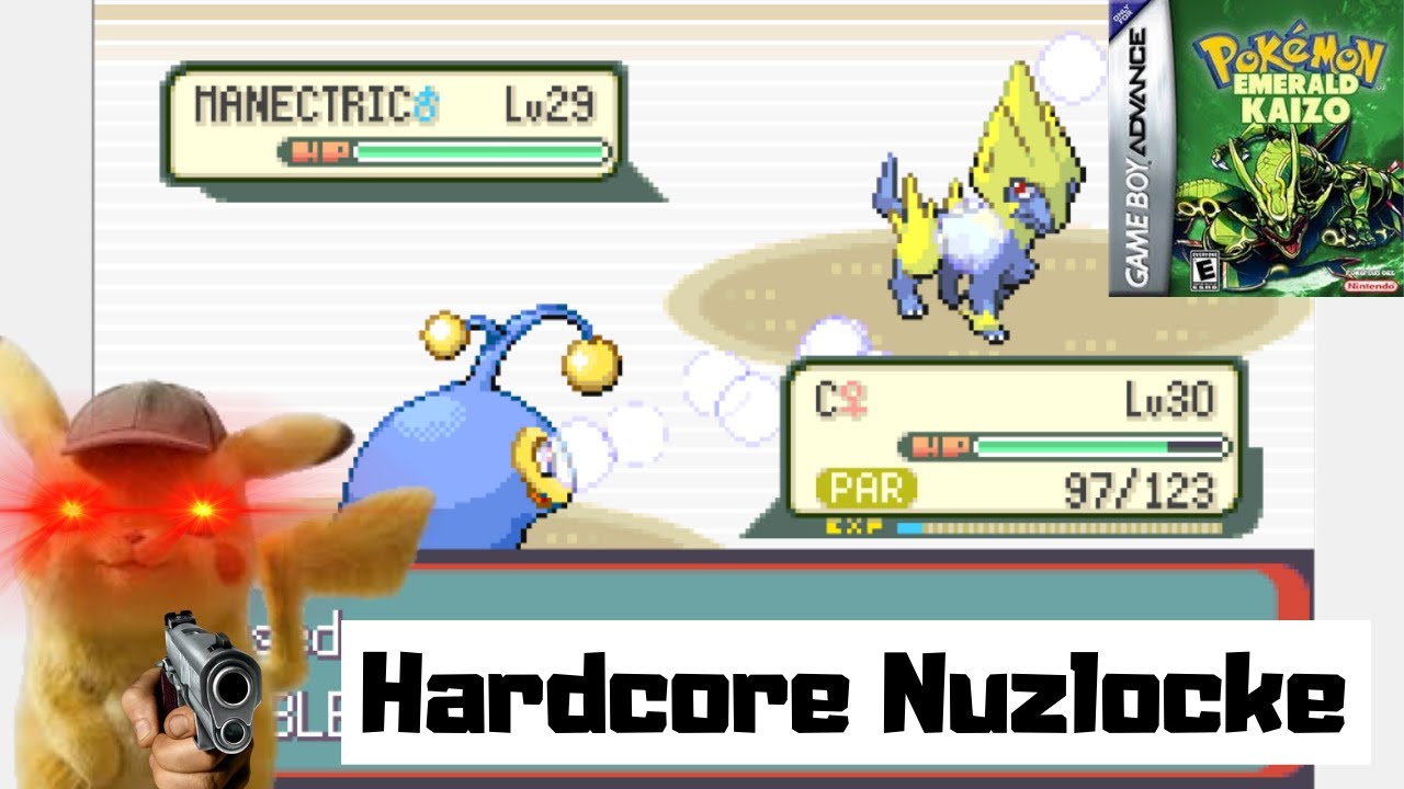 So I tried a Hardcore Nuzlocke of Pokemon Emerald Kaizo...