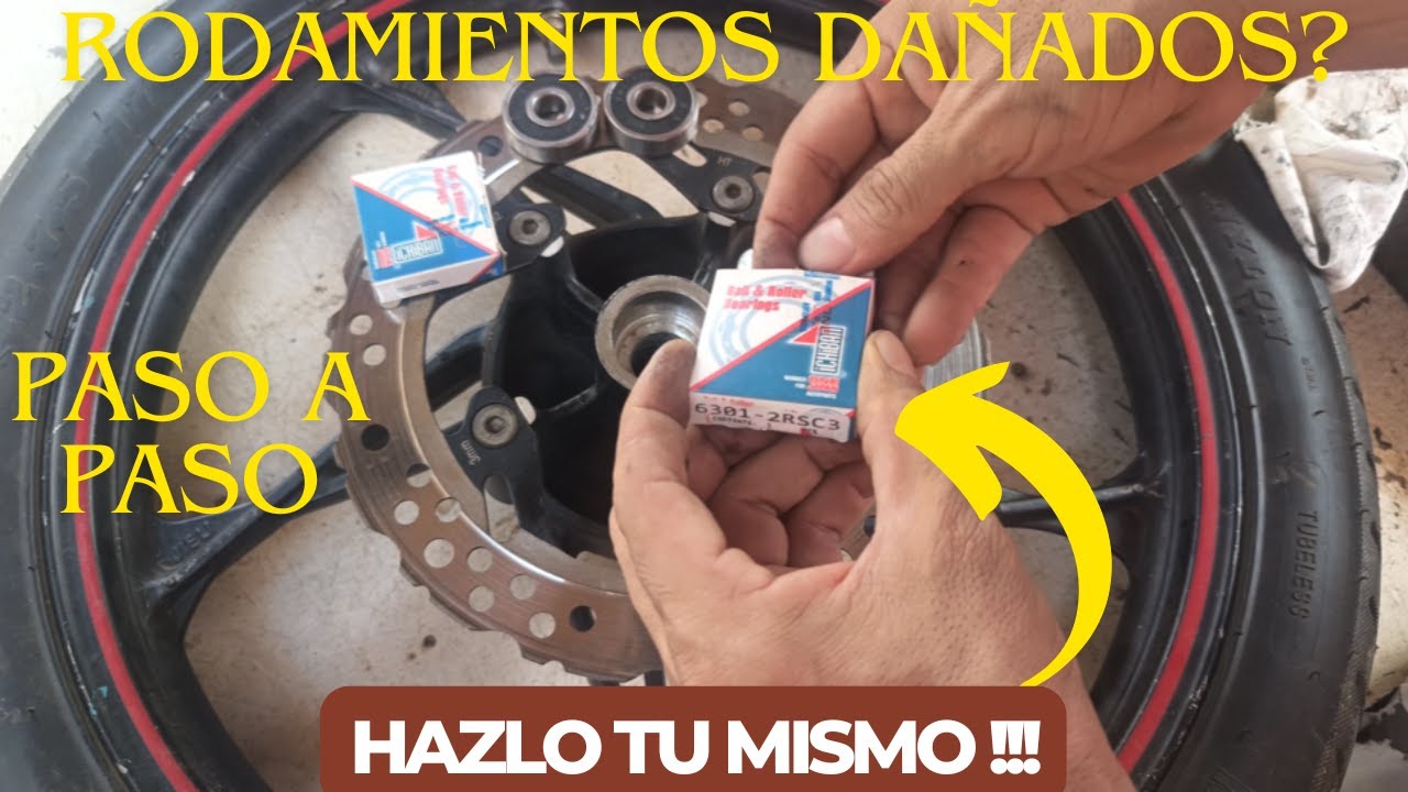 🏍️🏍️🏍️ COMO CAMBIAR BALINERAS/RODAMIENTOS DE MOTO, CON POCAS HERRAMIENTAS.