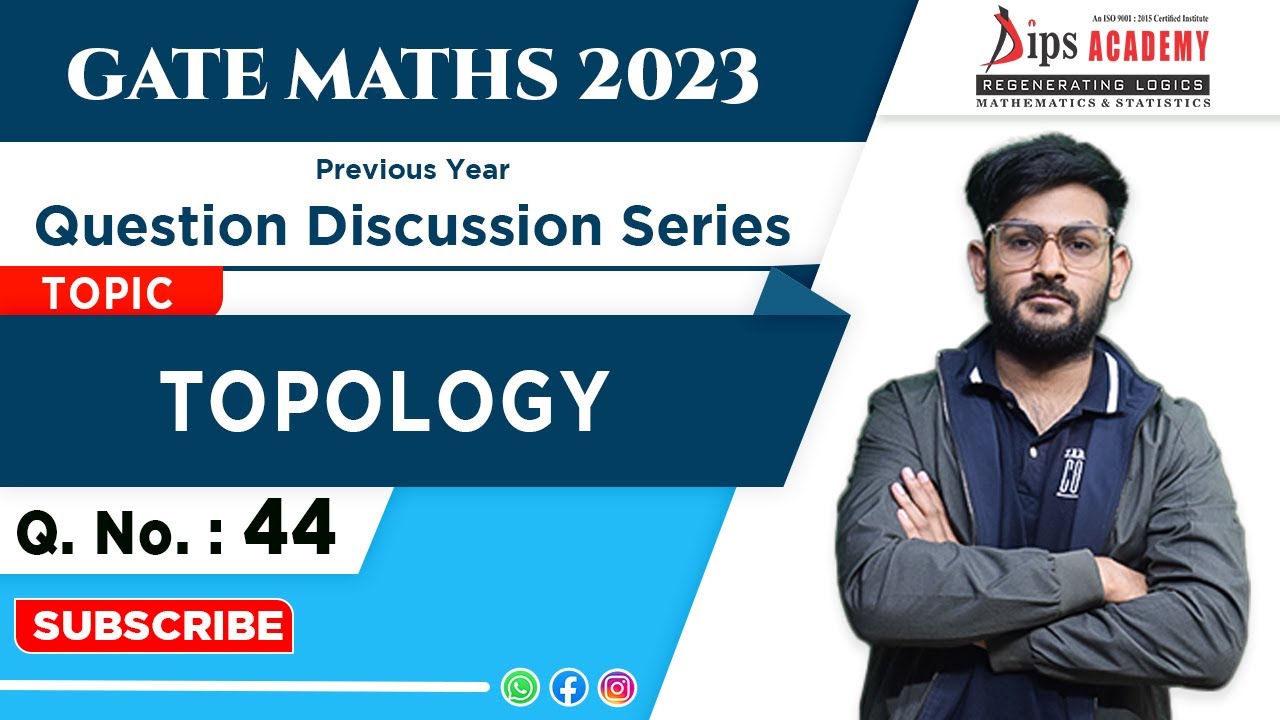 GATE Mathematics 2023 Q.44 | TOPOLOGY | Question Discussion |
