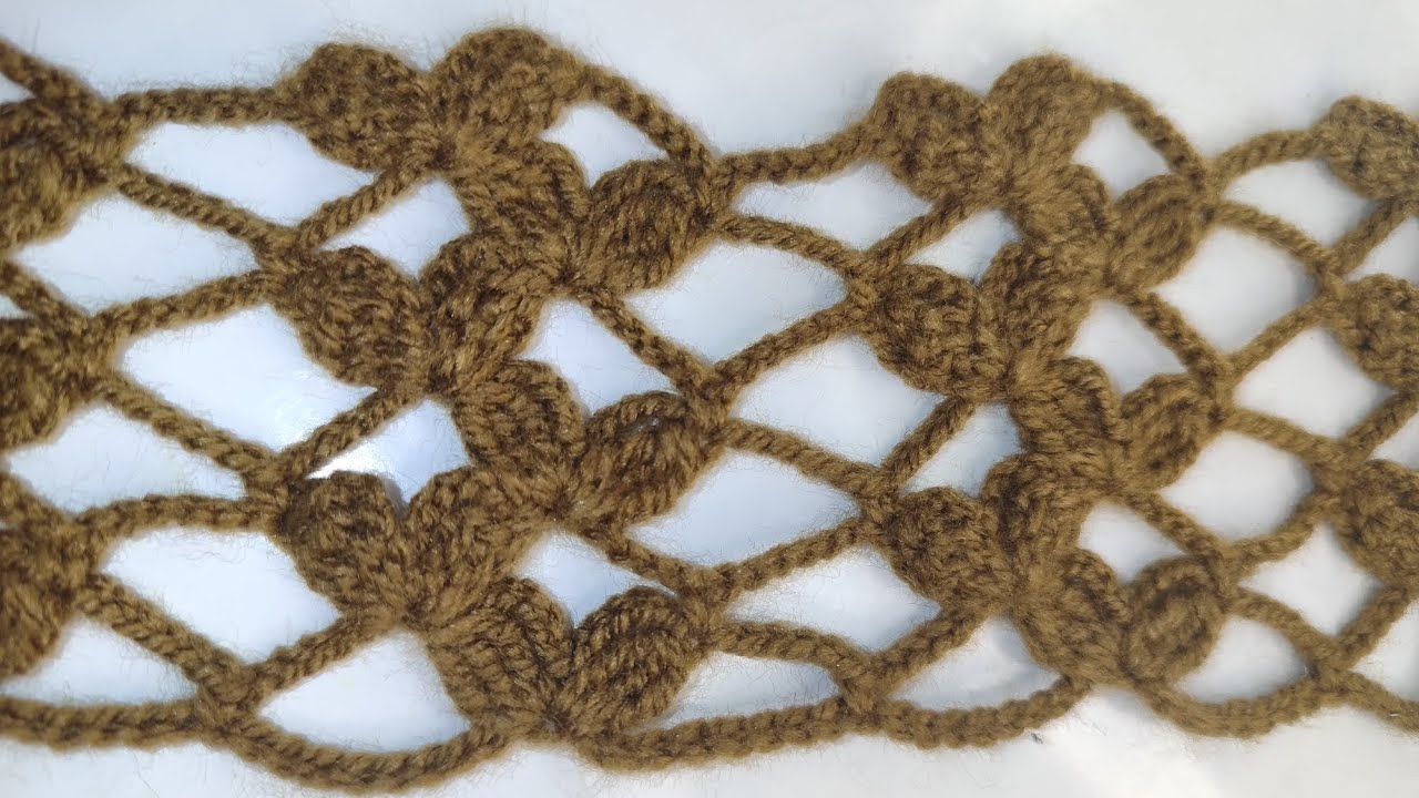 Hojitas a crochet súper fáciles de hacer paso a paso , punto calado para mantas