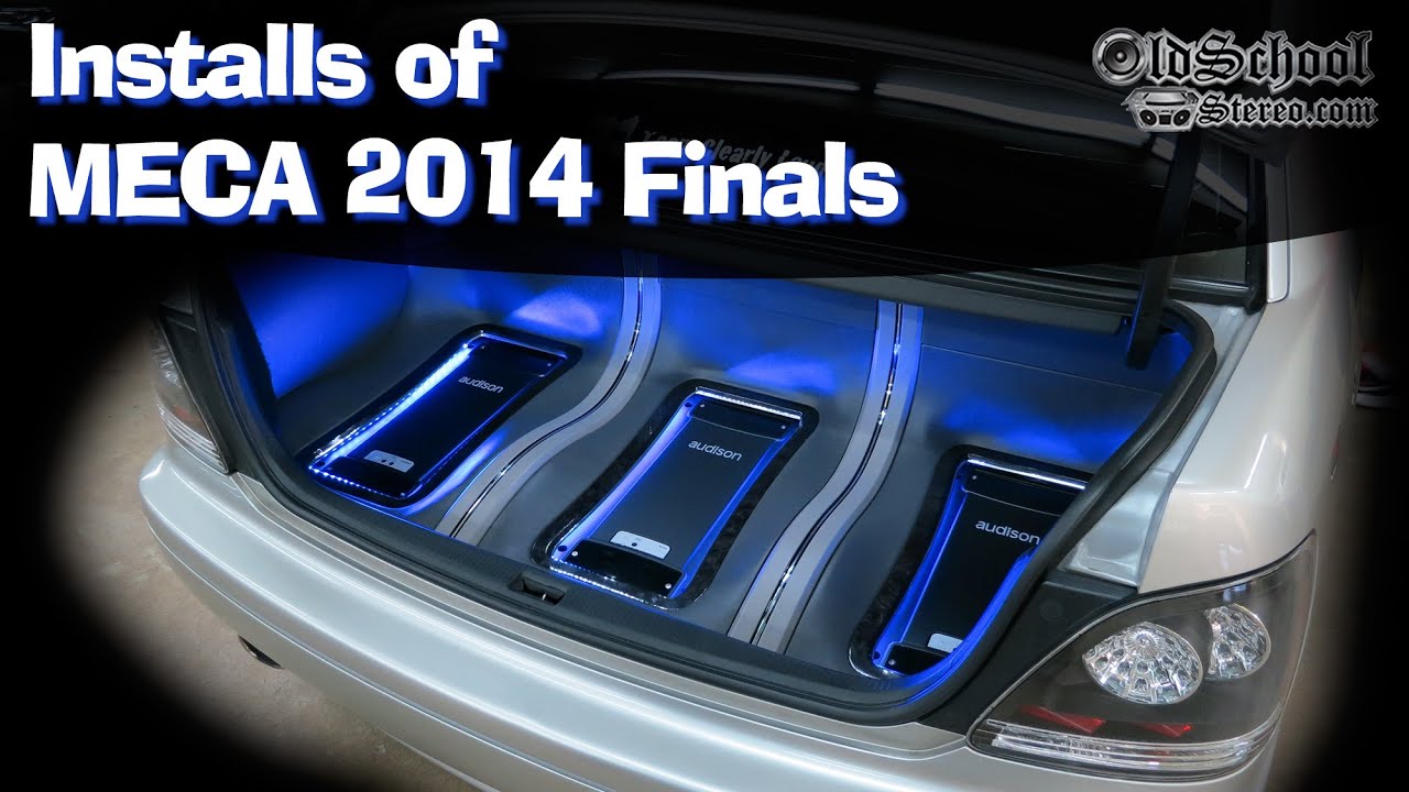 MECA 2014 Finals Car Audio Installs SQ SPL and Old School
