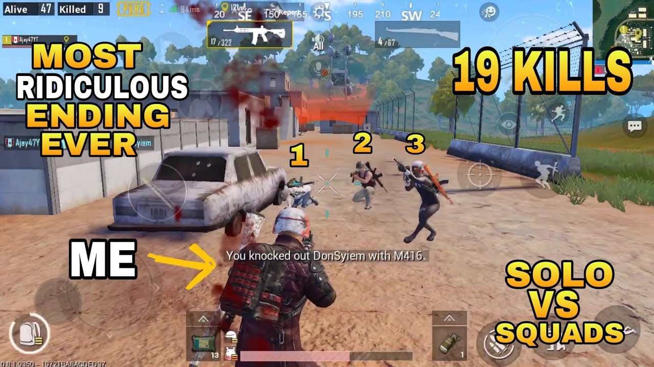 MOST RIDICULOUS ENDING EVER || 19 KILLS SOLO VS SQUADS SANHOK | PUBG MOBILE