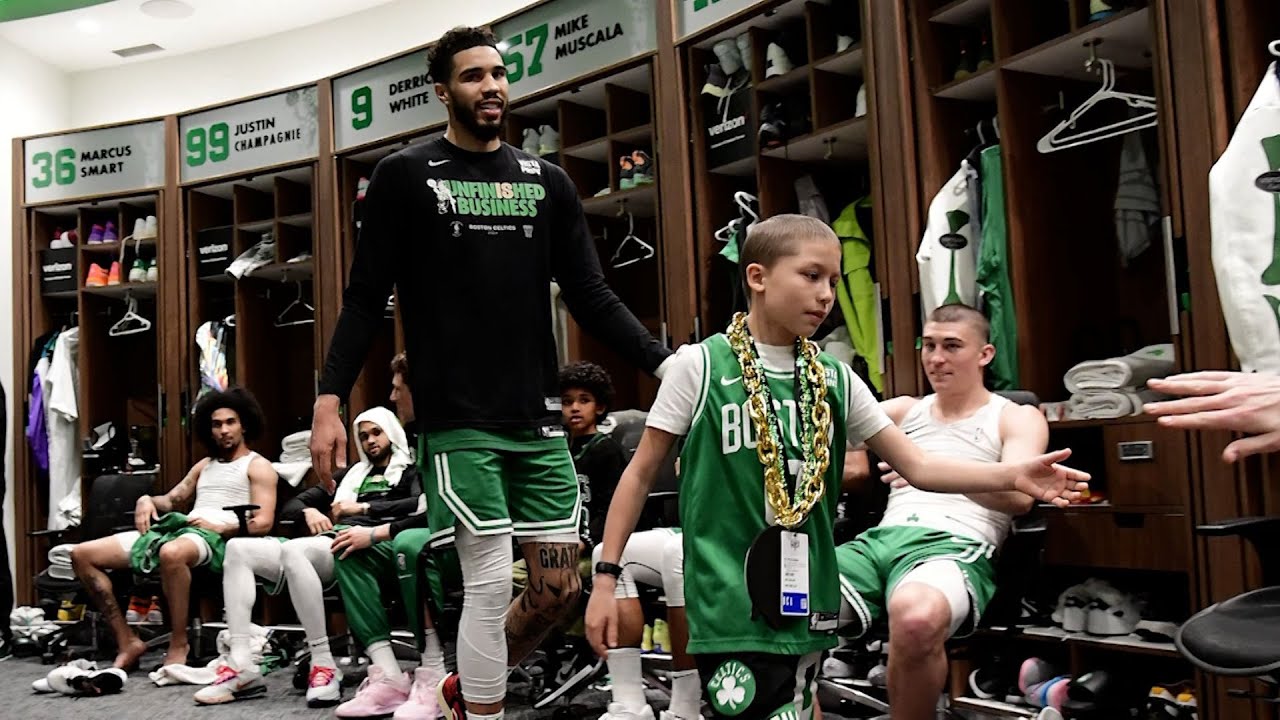 10-year-old cancer survivor befriends Celtics star Jayson Tatum