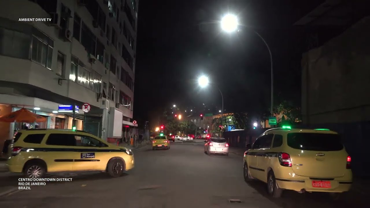 DRIVING RIO DE JANEIRO BRAZIL 4K - CENTRO DOWNTOWN DISTRICT - AMBIENT DRIVE TV