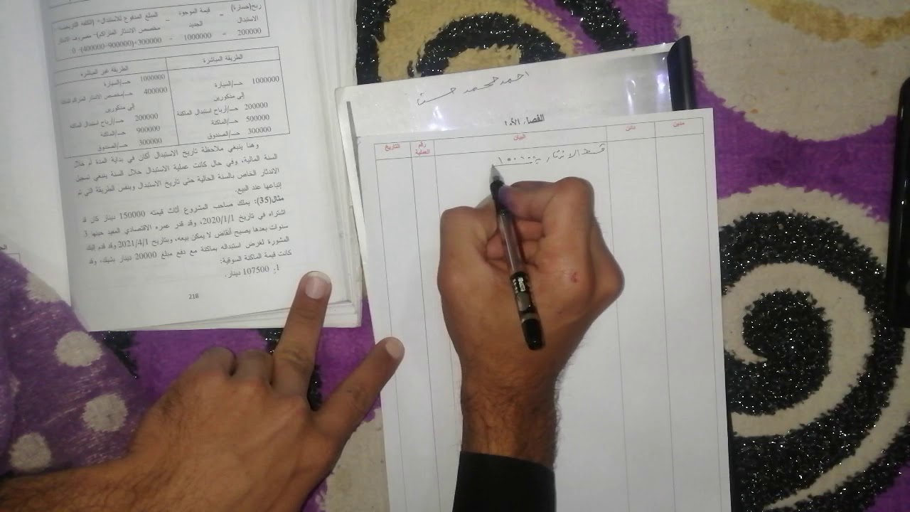 الفصل السادس موضوع استبدال الموجود الثابت الجزء الاول