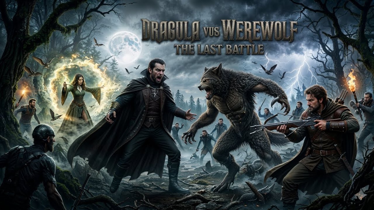 Dracula, Werewolf, Witch and Hunter - The Final Battle began