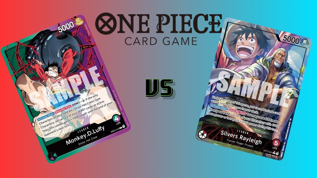 One Piece TCG Op12 GP Luffy vs R Rayleigh