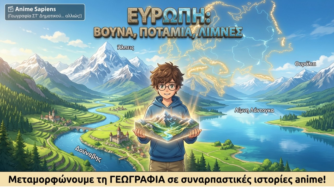 Ευρώπη  Βουνά, Ποτάμια, Λίμνες (Γεωγραφία ΣΤ' Δημοτικού... αλλιώς!)