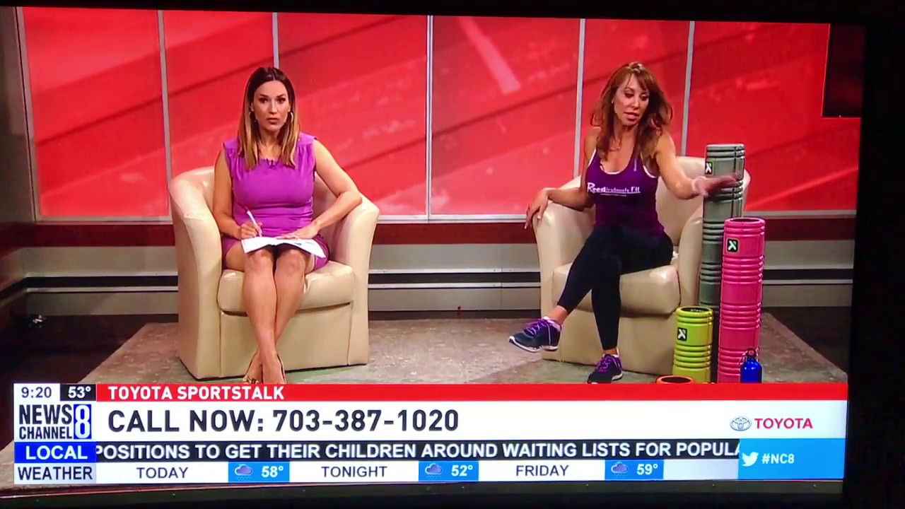 National Foam Rolling Day with Lisa Reed on NewsCh8 ABC DC