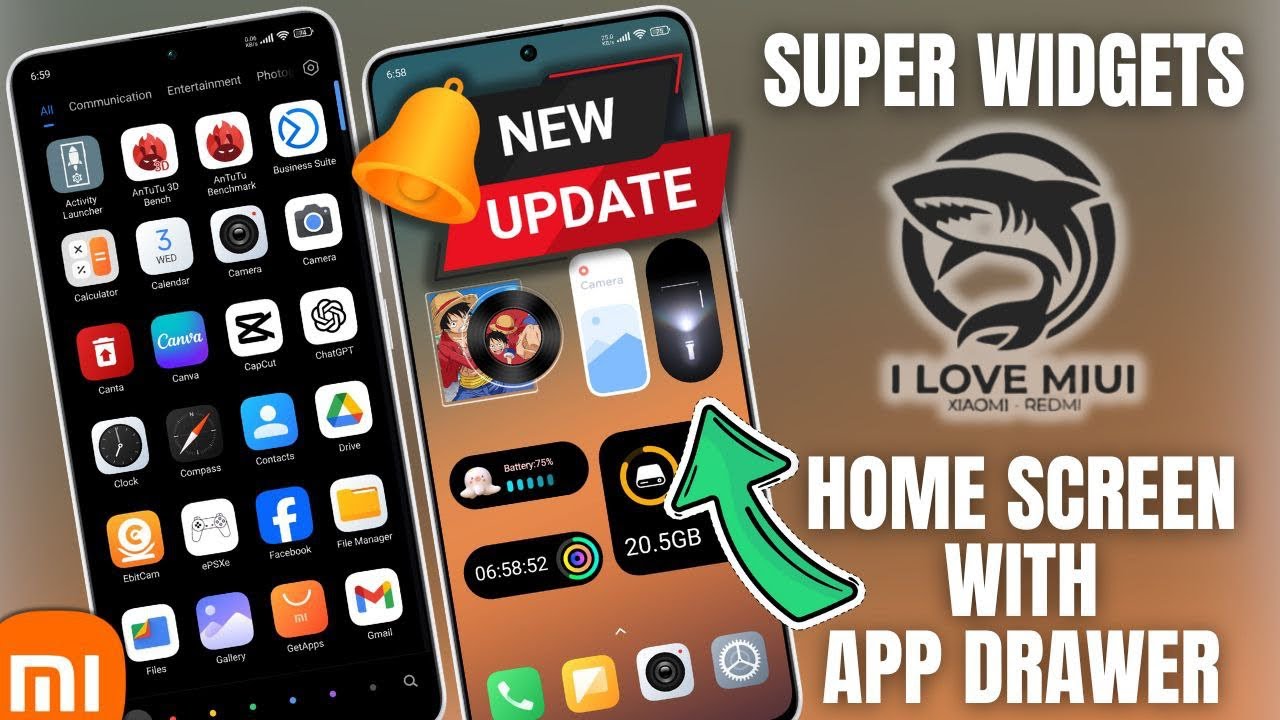 Install Super Widgets Home Screen With App Drawer For Xiaomi Devices | I Love Miui