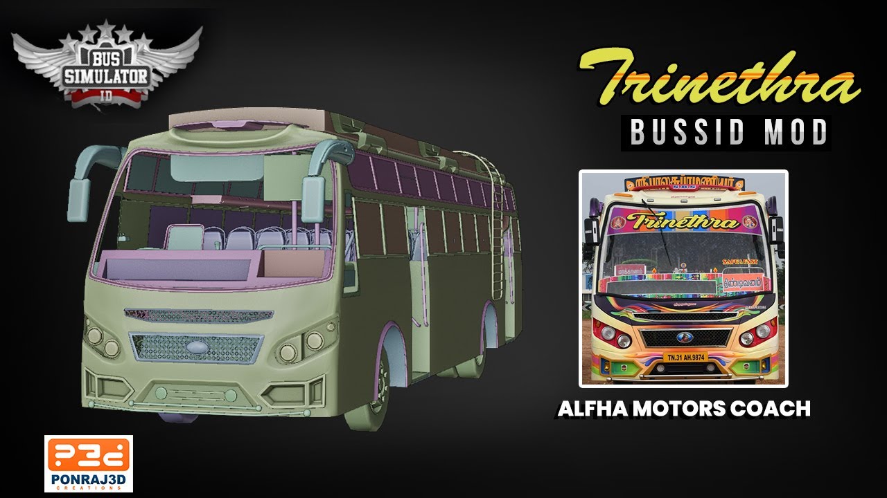 🤝🏻Trinethra BUSSID Mod Announcement | Alfha Motors Coach | My 6th Mod