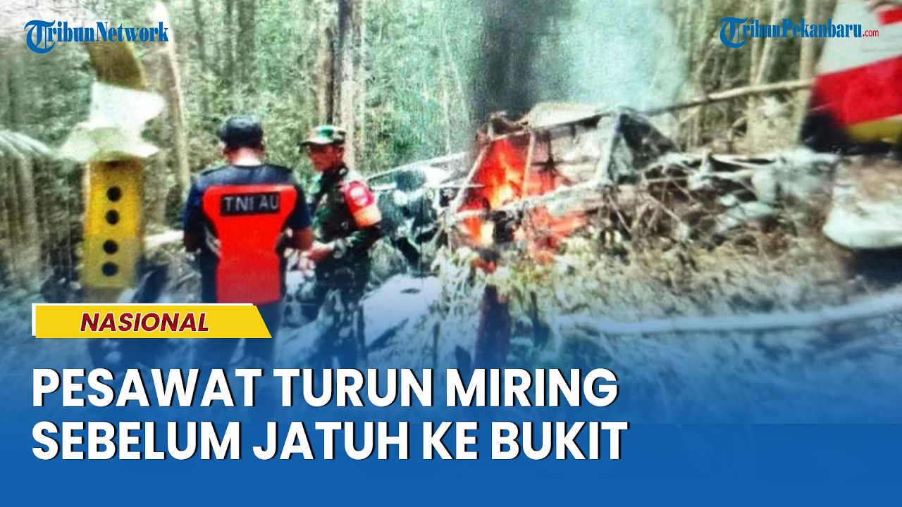Pesawat Kargo Angkut BBM Jatuh di Nunukan, Saksi Lihat Turun Miring Sebelum Celaka