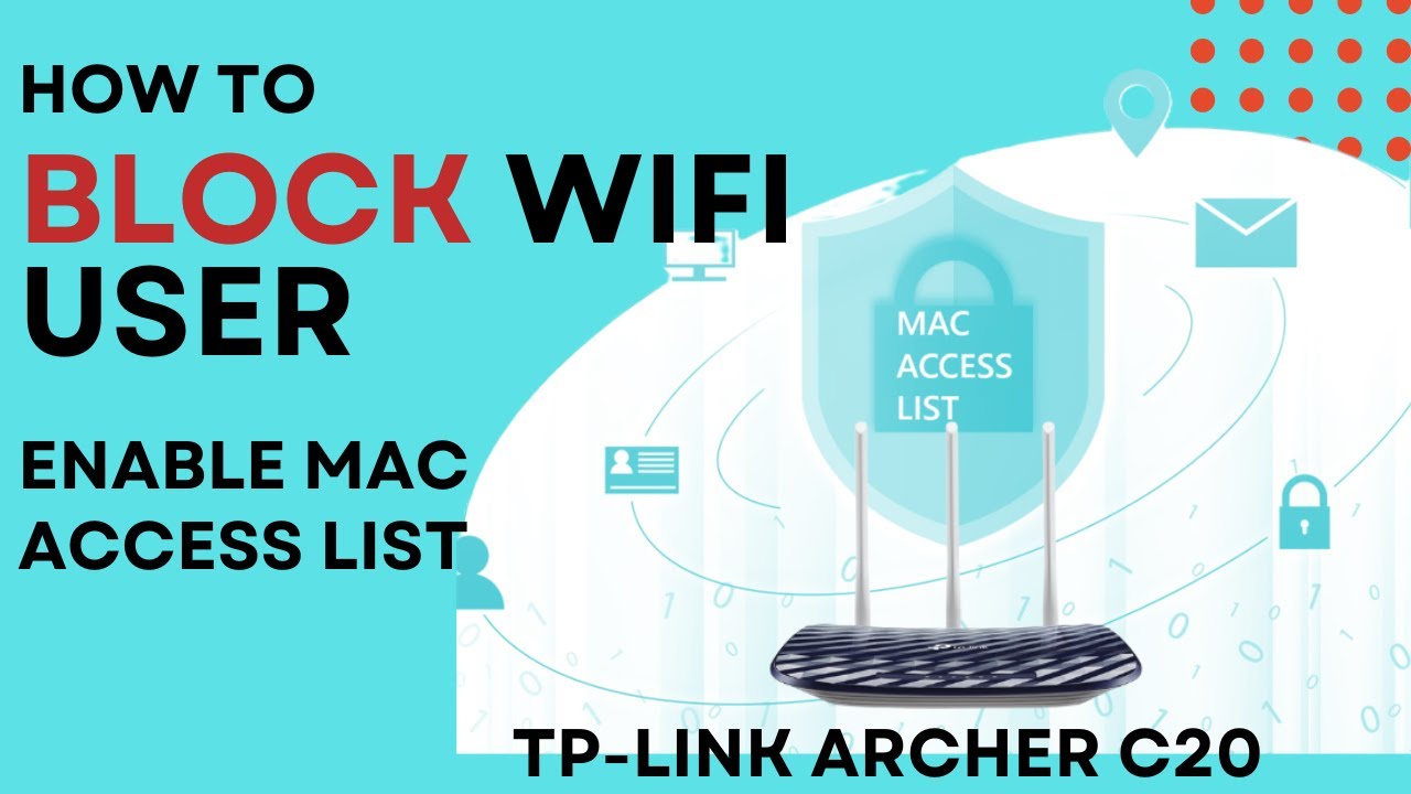 Включить фильтрацию Mac в TP-Link AC750 C20 | Заблокировать пользователя WIFI в Archer C20