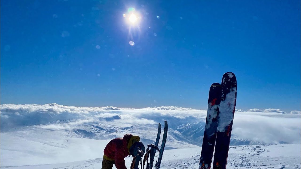 大雪山旭岳  地獄谷滑走 バックカントリー スキー【北海道雪山登山ガイド】Mt.Asahi Backcountry skiing Hokkaido Japan snow