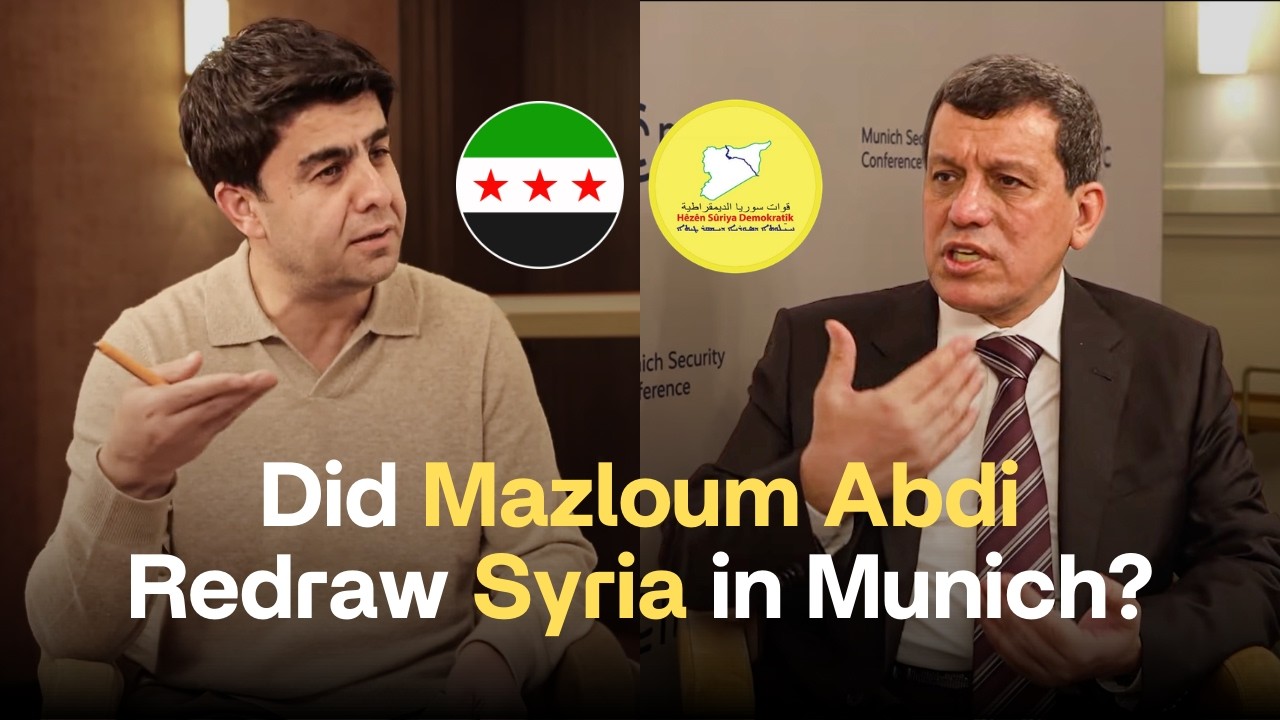 Mazloum Abdi in Munich: Inside the SDF–Damascus Deal, SDF Miscalculations & Syria’s New Power Map