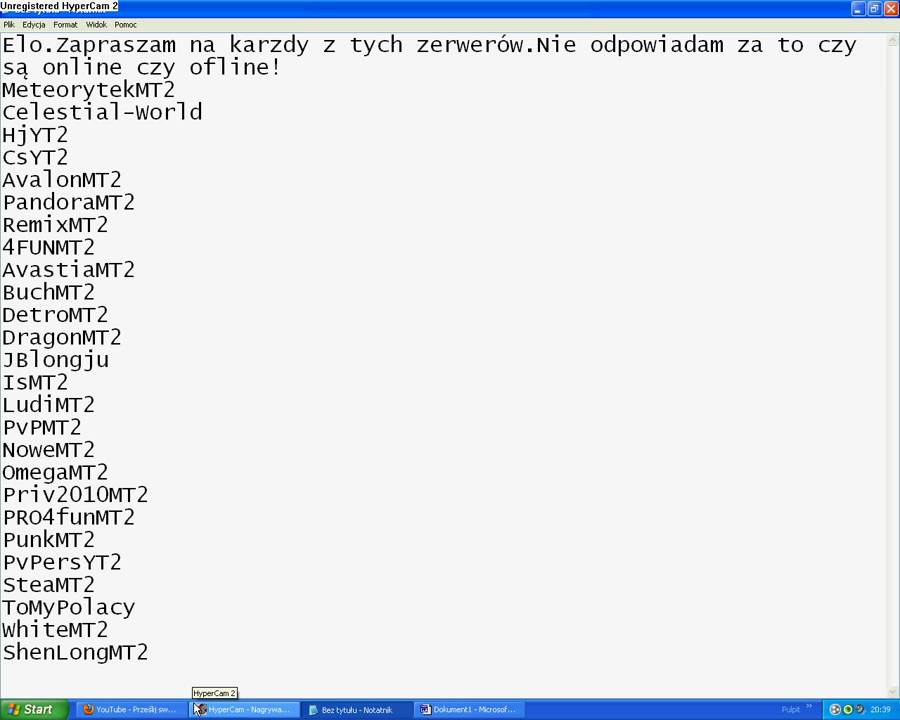 Serwery Metin2 priv