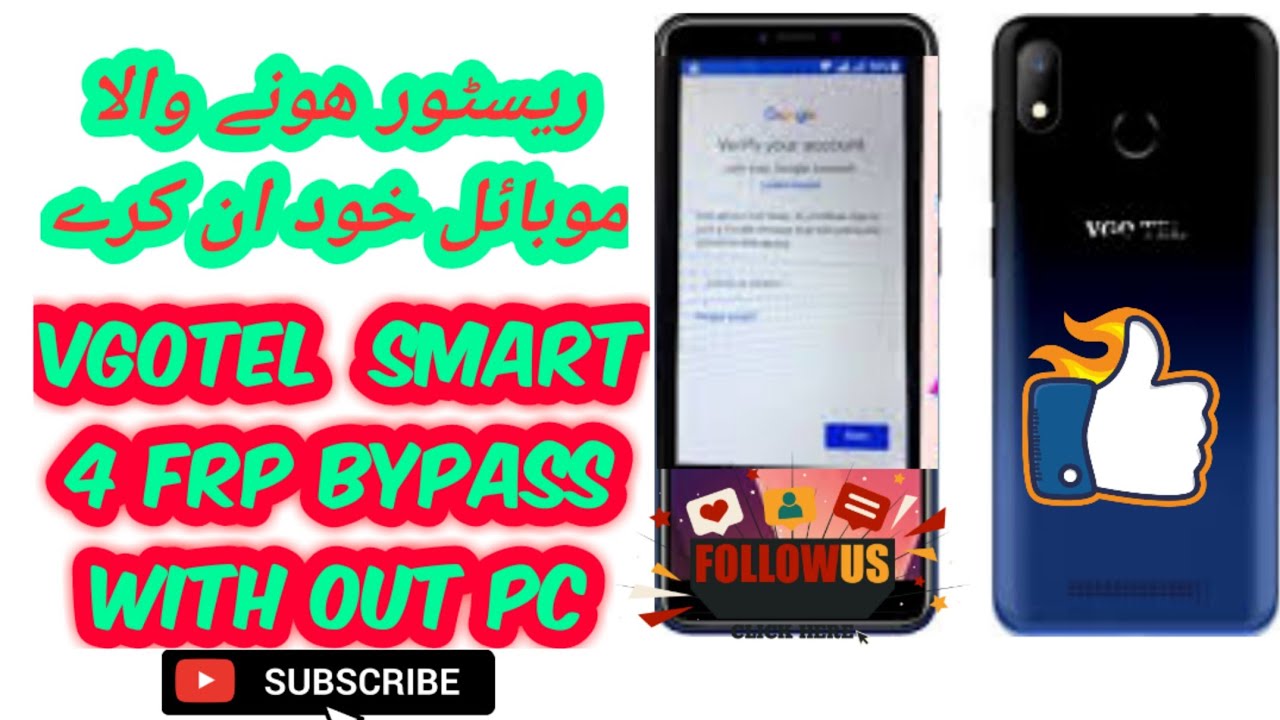 VGO TEL Smart4 | FRP Bypass | NO PC NO BOX | 2021