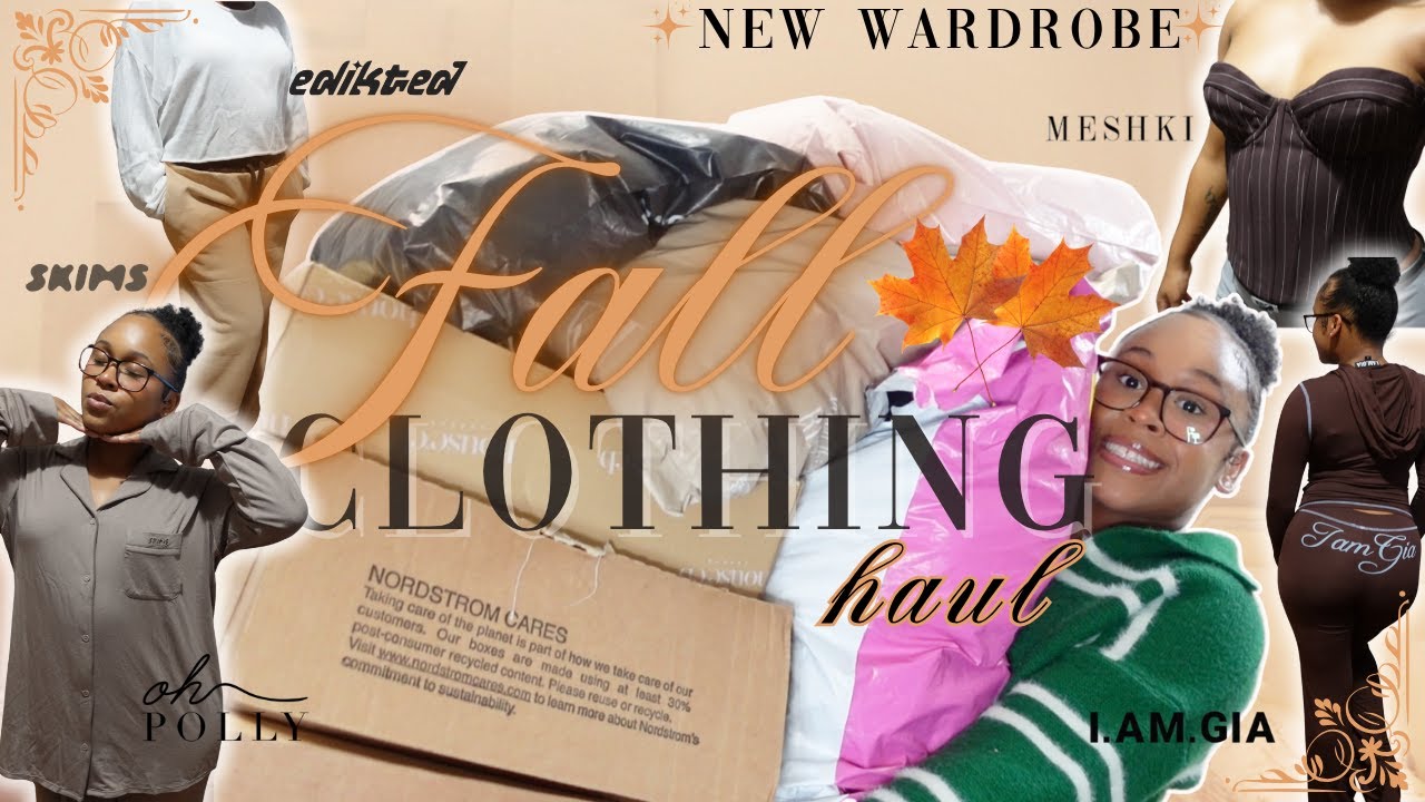 HUGE FALL CLOTHING HAUL 2025 🍂🛍️| updating my wardrobe, try on haul, edikted, skims, and more