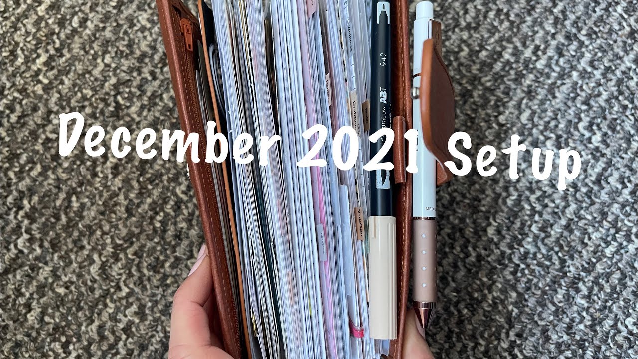 Gillio Personal Compagna Setup Flip / December 2021 // Pink Planner Girl