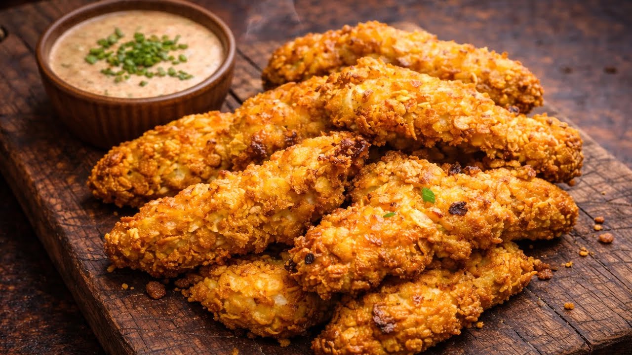 The healthiest and tastiest fried chicken tenders you'll eat today!