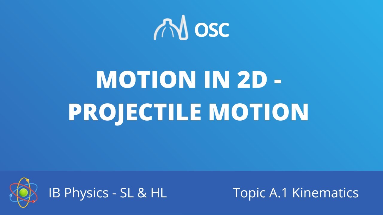 Motion in 2D - projectile motion [IB Physics SL/HL]
