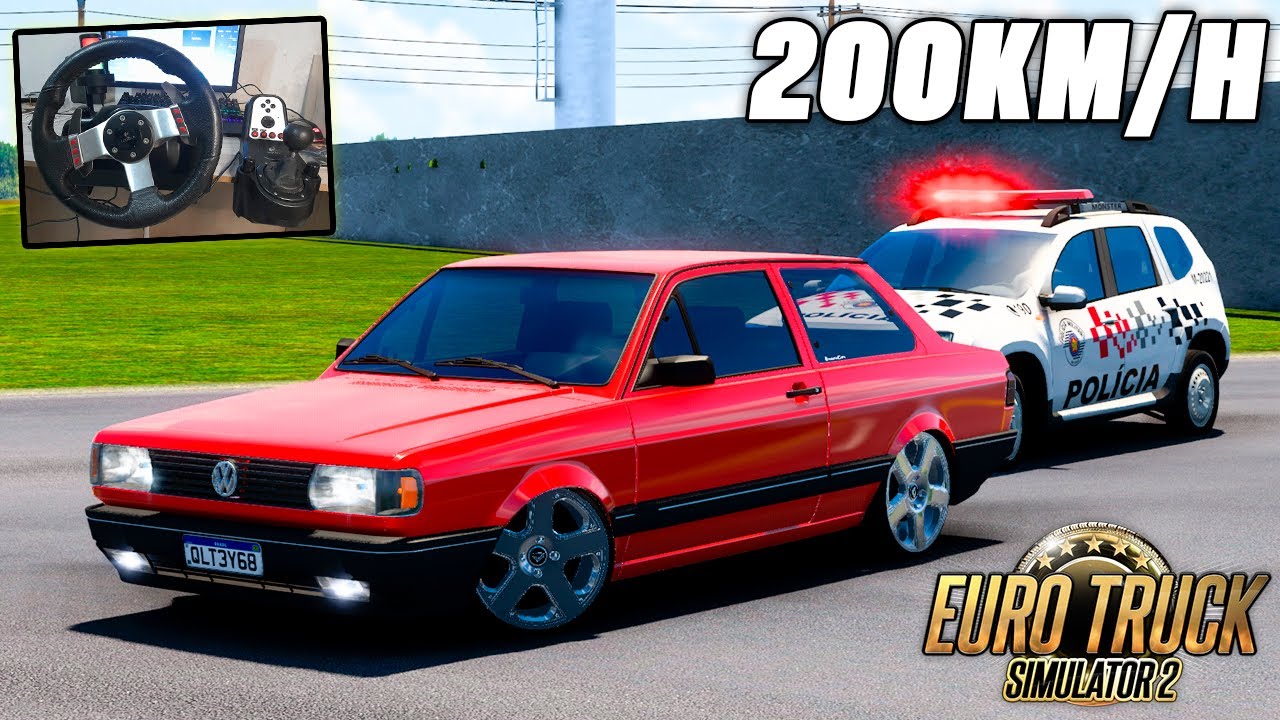 VOYAGE TURBO AP 1.8 A 200 KM/H na ESTRADA MORTAL! - ETS 2 1.47 Mapa Estradas Mortais