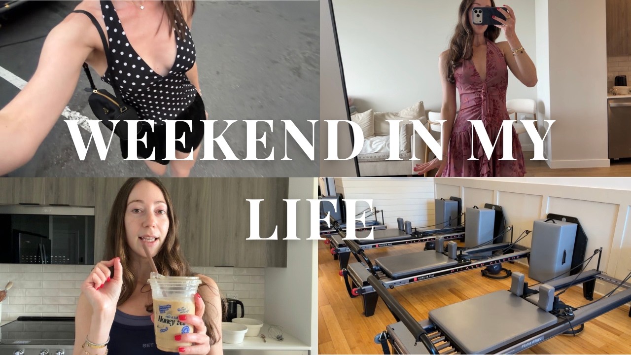 weekend in my life | try-on haul, pilates, self care night, & dinner out