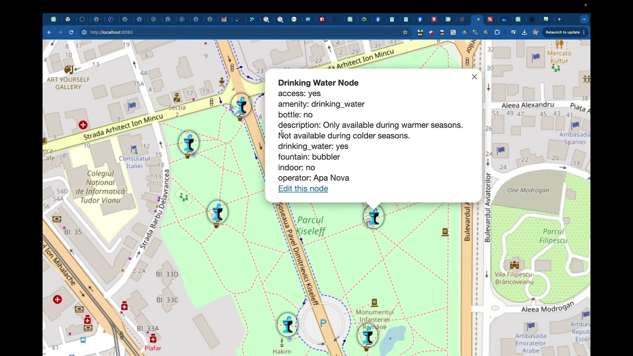 Harta Cismele Romania OpenStreetMap