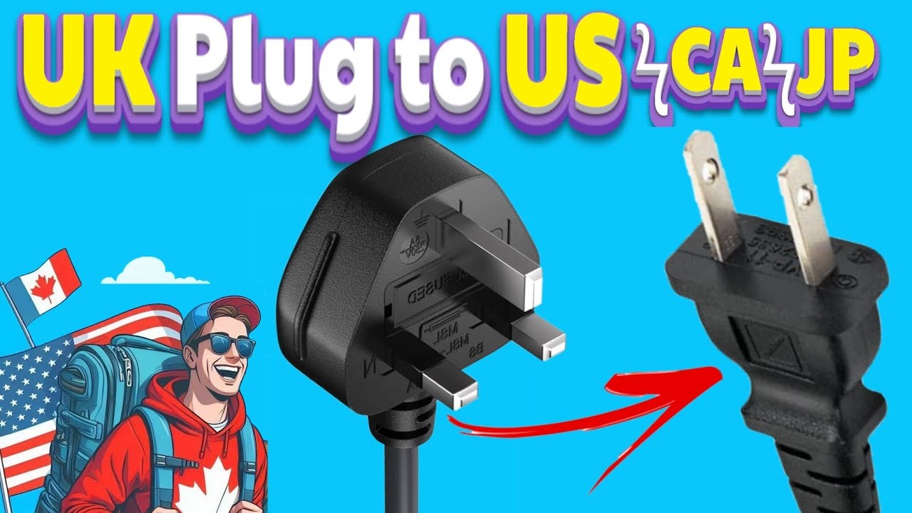 how Convert UK Plug to US, Canada & Japan by Travel Adapter