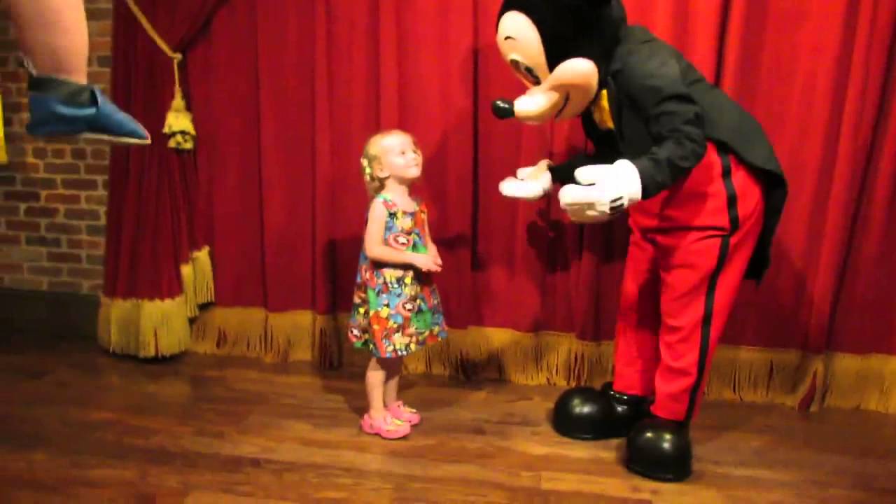 Savannah and the talking Mickey Mouse!