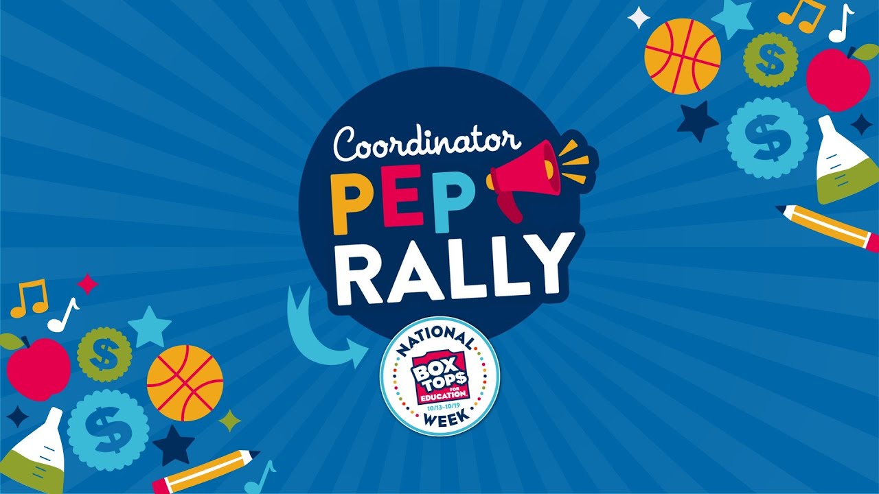National Box Tops Week Coordinator Pep Rally