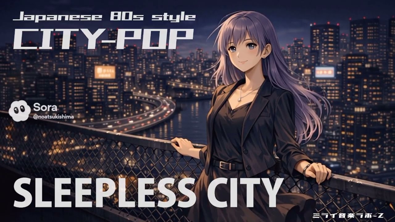 Sleepless City 〜光の迷路〜｜ミライ音楽ラボ-Z（4K Loop / 04:58）【眠れない夜に】