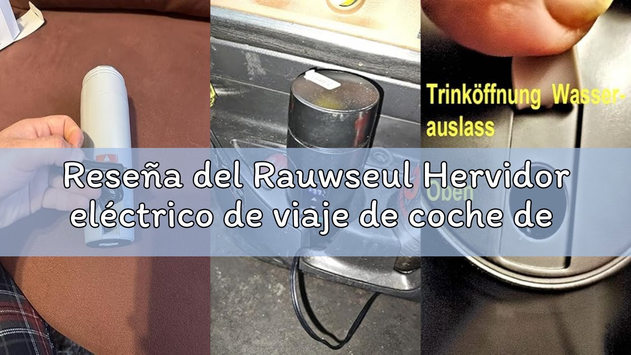 Reseña del Rauwseul Hervidor eléctrico de viaje de coche de 12 V/24 V CC, taza de calefacción de coc
