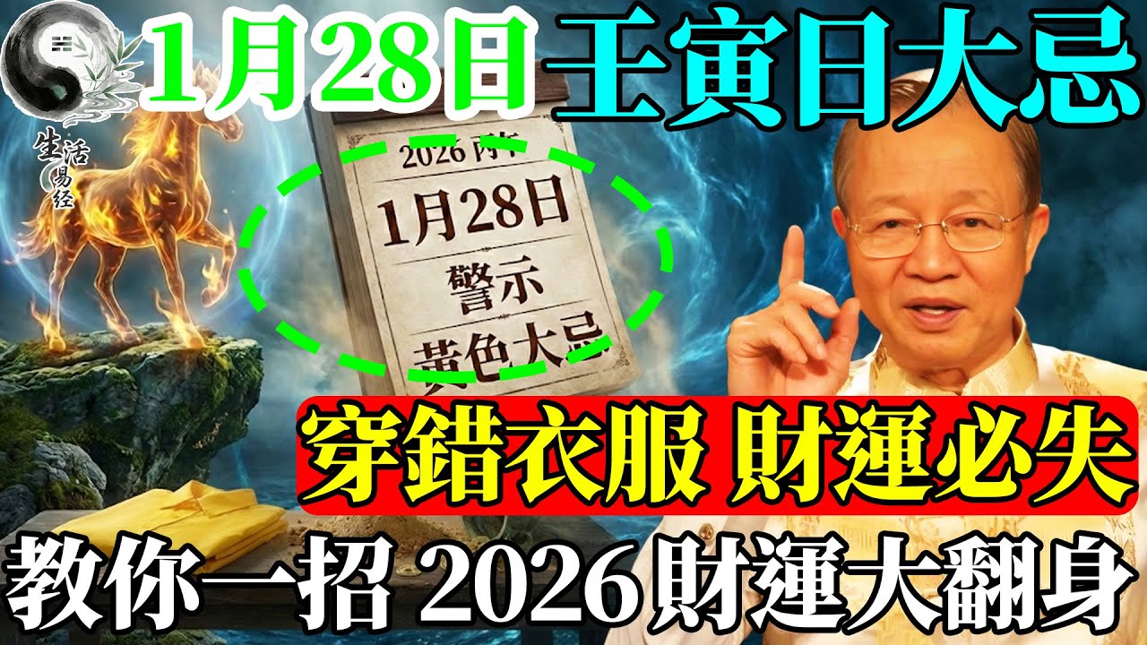 緊急提醒！1月28日出門千萬別穿這個顏色，這是在給自己“堵財路”！#易經智慧 #易經 #曾仕強 #人生感悟 #人生哲理 #國學 #國學智慧 #正能量 #因果 #風水