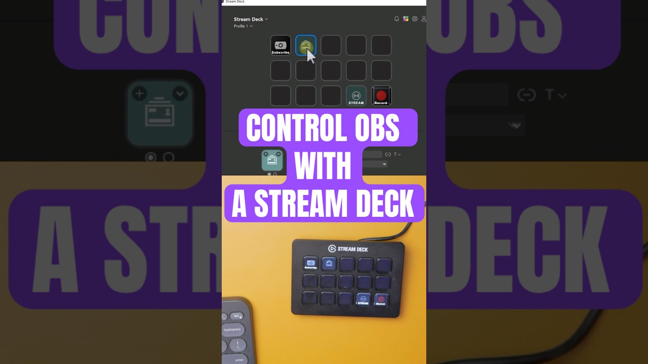 How to Control OBS with a Stream Deck #obstutorials #streamseck #streamdeck #viral
