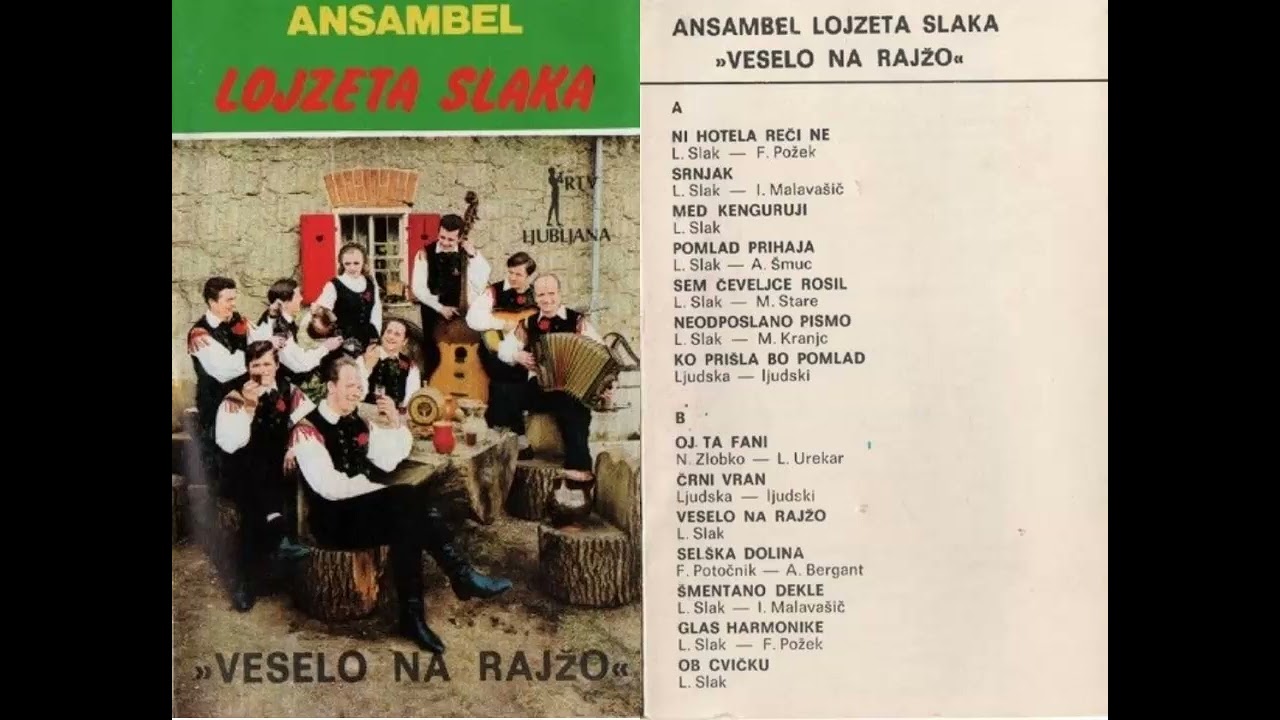 Ansambel Lojzeta Slaka in Fantje s Praprotna - Veselo na rajžo (1973) - cel album