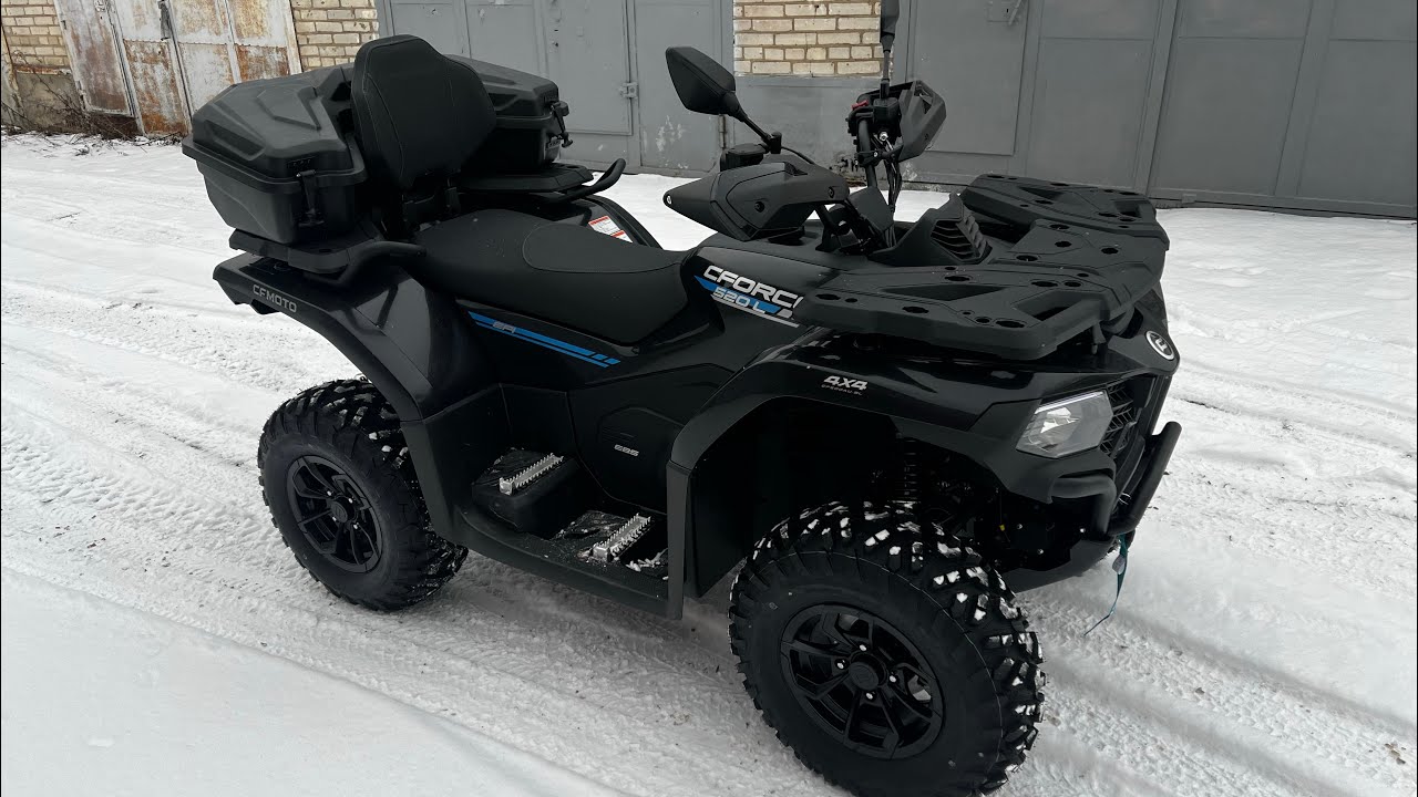 Установка кофра Panzer box 2600 (PZ 2600) на квадроцикл CfMoto Cforce 520L