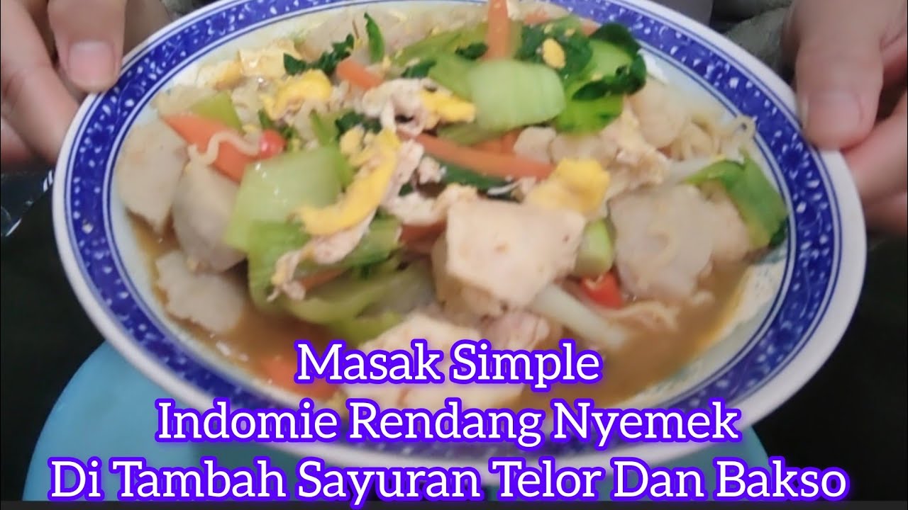Tkw Taiwan, Masak Simple Indomie Rendang Nyemek Di tambah Sayuran Telor Dan Bakso