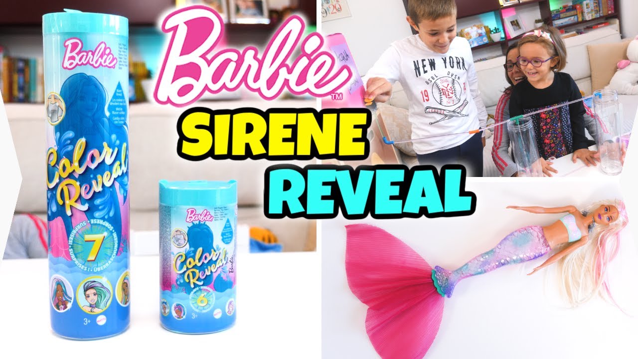 BARBIE SIRENA 🧜‍♀️ COLOR REVEAL con Cambio Colore a Sorpresa