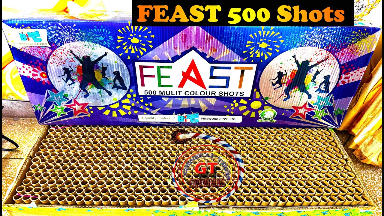 FEAST 500 From Mr Big Fireworks| INF 500 Shots Cake #generaltechfireworks