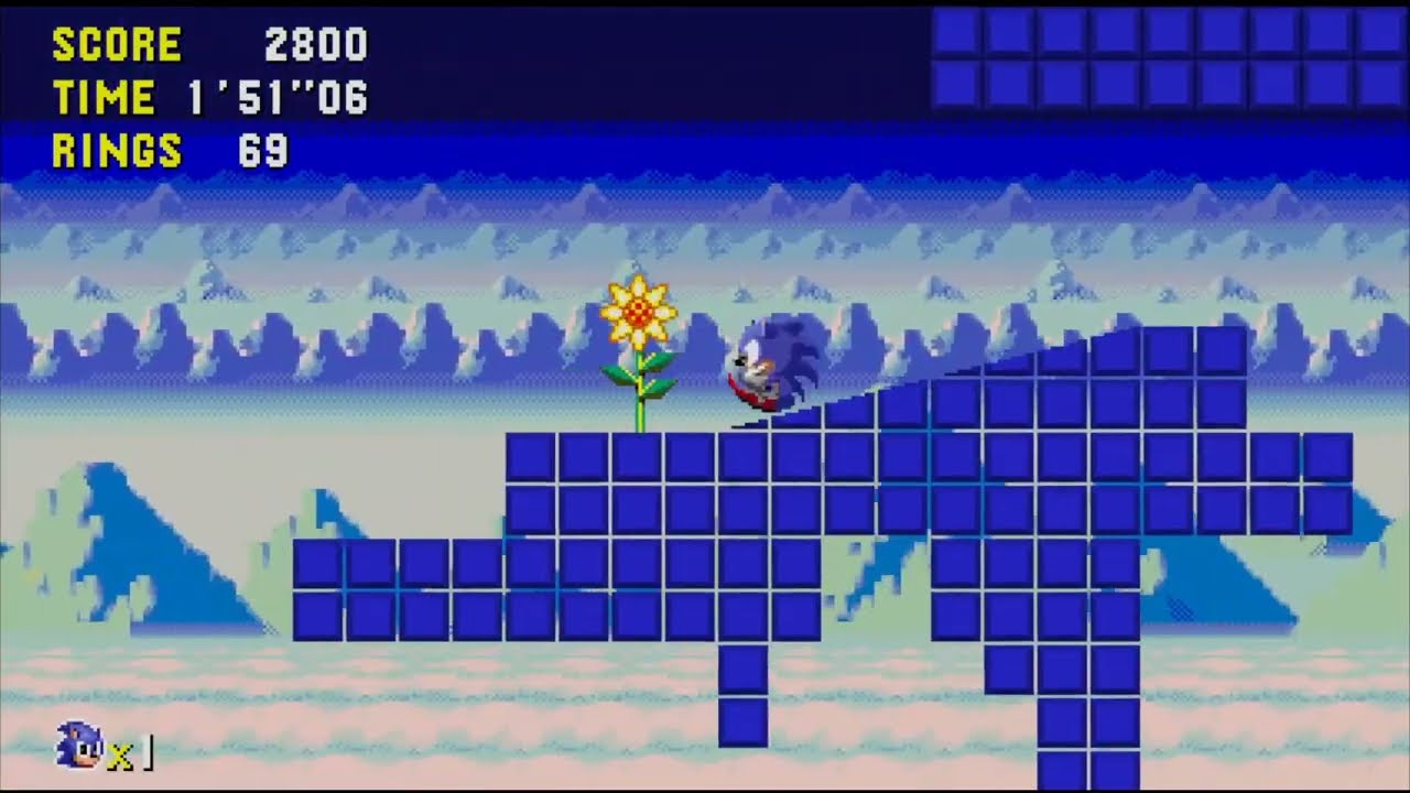 Frozen Flows Zone (Classic Sonic Simulator V13.2)