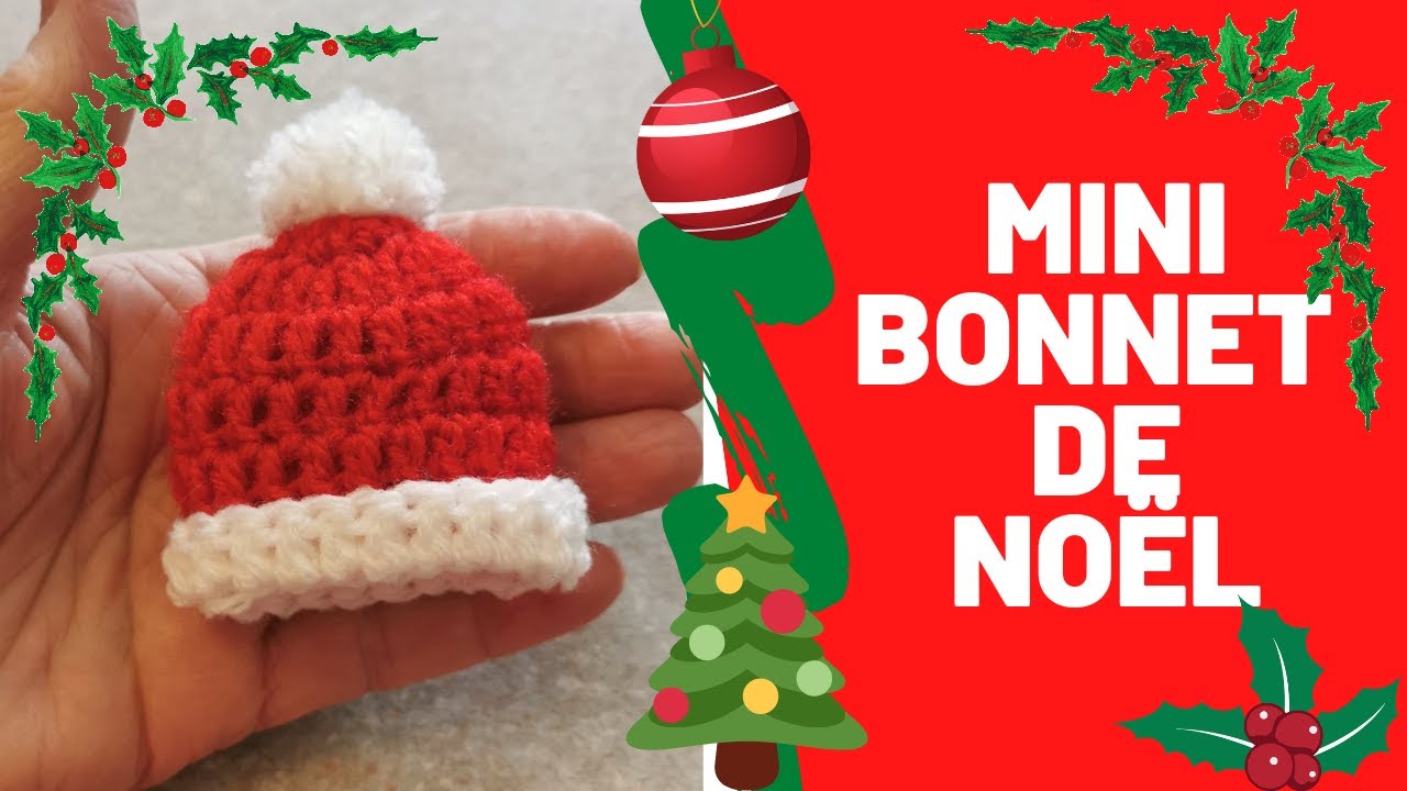 Bonnet de Noël  au crochet